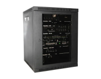 Шкаф телекоммуникационный ТШ-156060Ч1 (чёрный, дверь стекло)