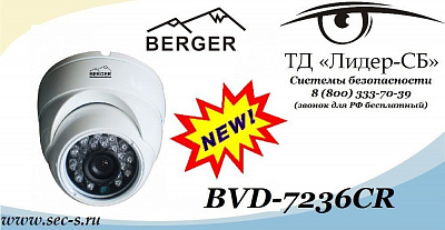 ТД «Лидер-СБ» и торговая марка Berger предлагают отличное решение по доступной цене.
BVD-7236CR