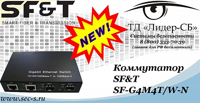 Новый коммутатор SF&T в ТД «Лидер-СБ»
SF-G4M4T/W-N