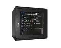 Шкаф телекоммуникационный ТШ-126060Ч1 (чёрный, дверь стекло)