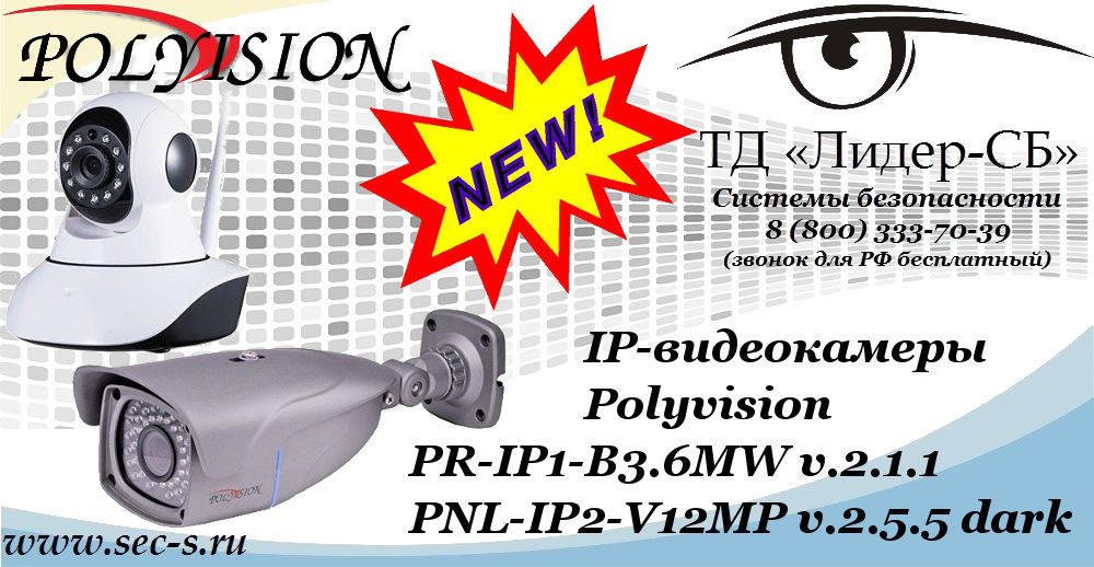 Новые IP-видеокамеры Polyvision в ТД «Лидер-СБ»
PNL-IP2-V12MP v.2.5.5 dark
PR-IP1-B3.6MW v.2.1.1
