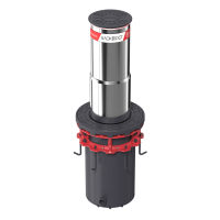 Гидравлический телескопический боллард БЛОКПОСТ Т600 из нержавеющей стали